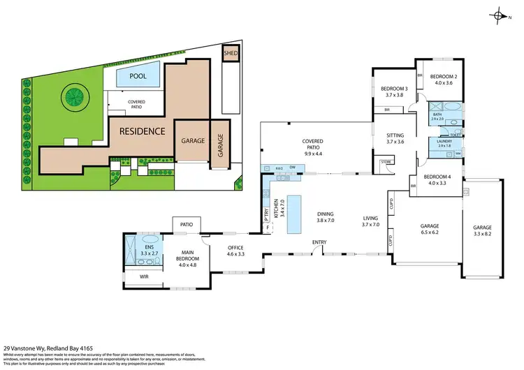 Floorplan of Homely house listing, 29 Vanstone Way, Redland Bay QLD 4165