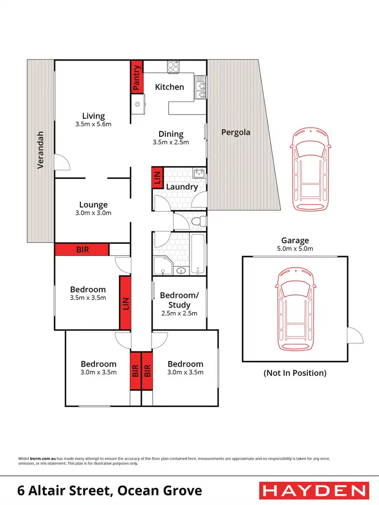 Floorplan of Homely house listing, 1/8 Altair Street, Ocean Grove VIC 3226