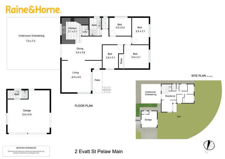 Floorplan of Homely house listing, 2 Evatt Street, Pelaw Main NSW 2327