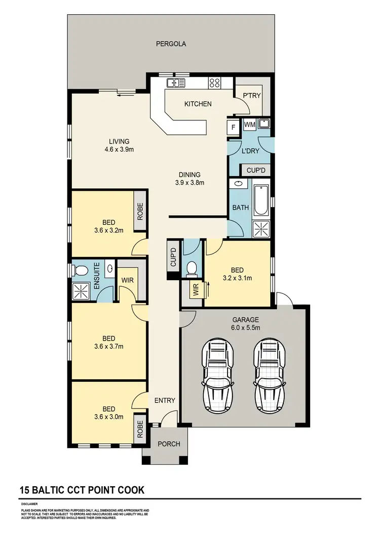 Floorplan of Homely house listing, 15 Baltic Circuit, Point Cook VIC 3030