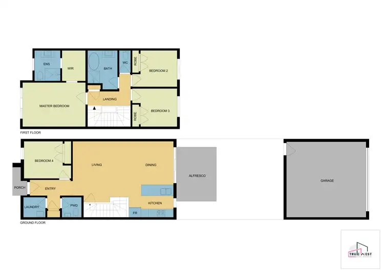 Floorplan of Homely townhouse listing, 4 Cadenza Walk, Tarneit VIC 3029