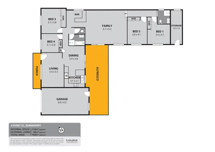 Floorplan of Homely house listing, 3 Dynet Close, Bomaderry NSW 2541