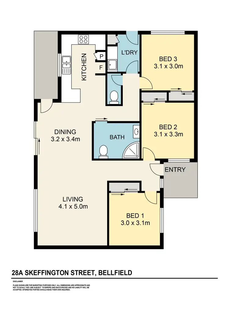 Floorplan of Homely house listing, 28A Skeffington Street, Bellfield VIC 3081