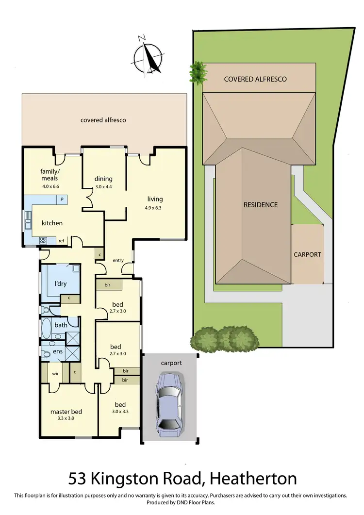 Floorplan of Homely house listing, 53 Kingston Road, Heatherton VIC 3202