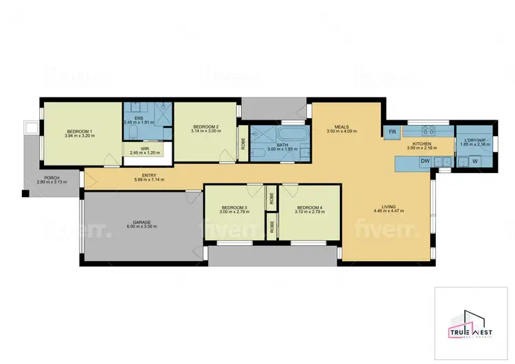 Floorplan of Homely house listing, 47 Zippy Circuit, Tarneit VIC 3029