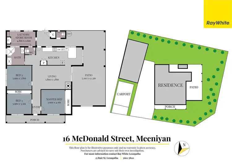 Floorplan of Homely house listing, 16 McDonald Street, Meeniyan VIC 3956