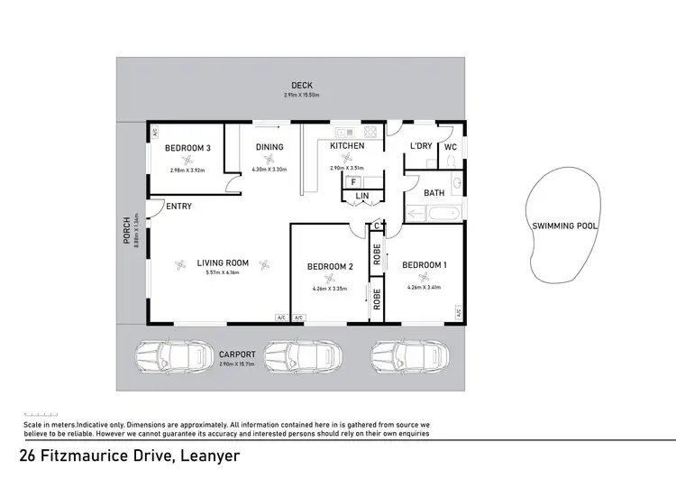 Floorplan of Homely house listing, 26 Fitzmaurice Drive, Leanyer NT 812