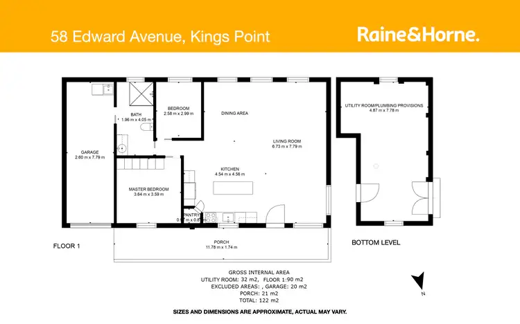 Floorplan of Homely house listing, 58 Edward Avenue, Kings Point NSW 2539