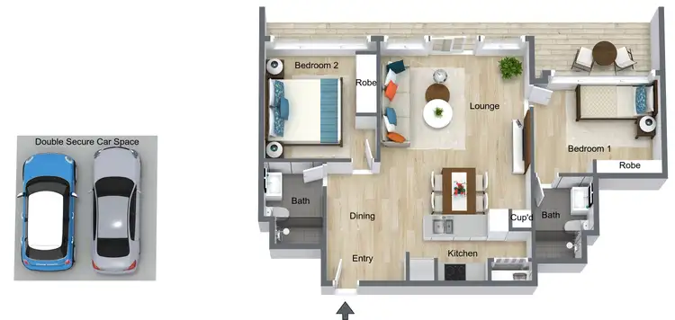 Floorplan of Homely apartment listing, 141/7 IRVING STREET, Phillip ACT 2606