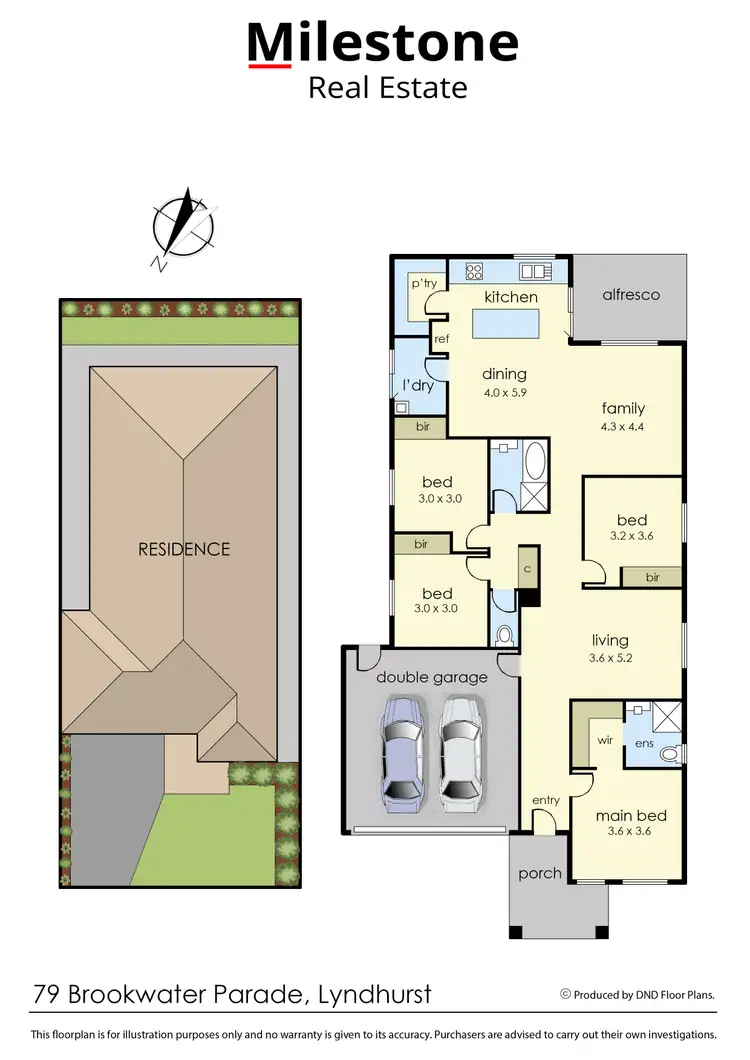 Floorplan of Homely house listing, 79 Brookwater Parade, Lyndhurst VIC 3975