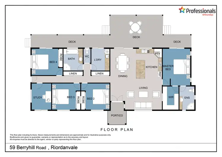 Floorplan of Homely rural property listing, 59 Berryhill Road, Riordanvale QLD 4800