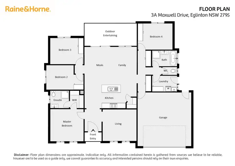 Floorplan of Homely house listing, 3a Maxwell Drive, Eglinton NSW 2795