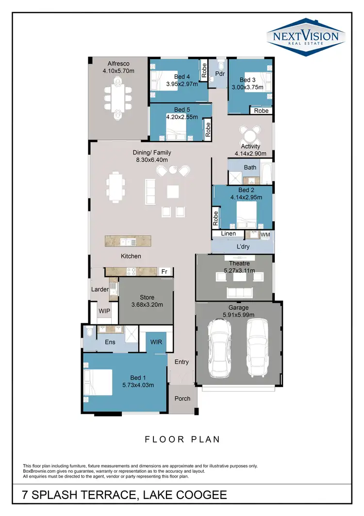 Floorplan of Homely house listing, 7 Splash Terrace, Lake Coogee WA 6166