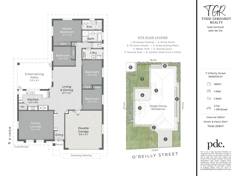 Floorplan of Homely house listing, 7 O'Reilly Street, Wakerley QLD 4154