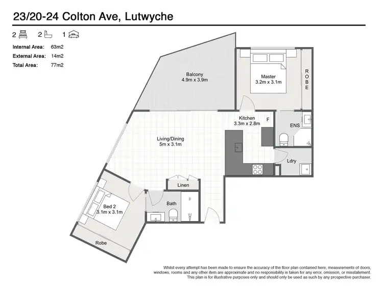Floorplan of Homely unit listing, 23/20-24 Colton Avenue, Lutwyche QLD 4030