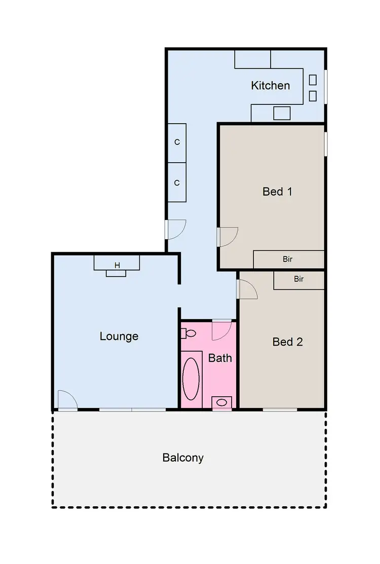 Floorplan of Homely unit listing, Lot 10, Unit 6/48 King Street, Ararat VIC 3377
