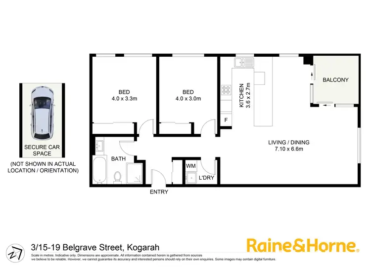 Floorplan of Homely unit listing, 3/15-19 Belgrave Street, Kogarah NSW 2217