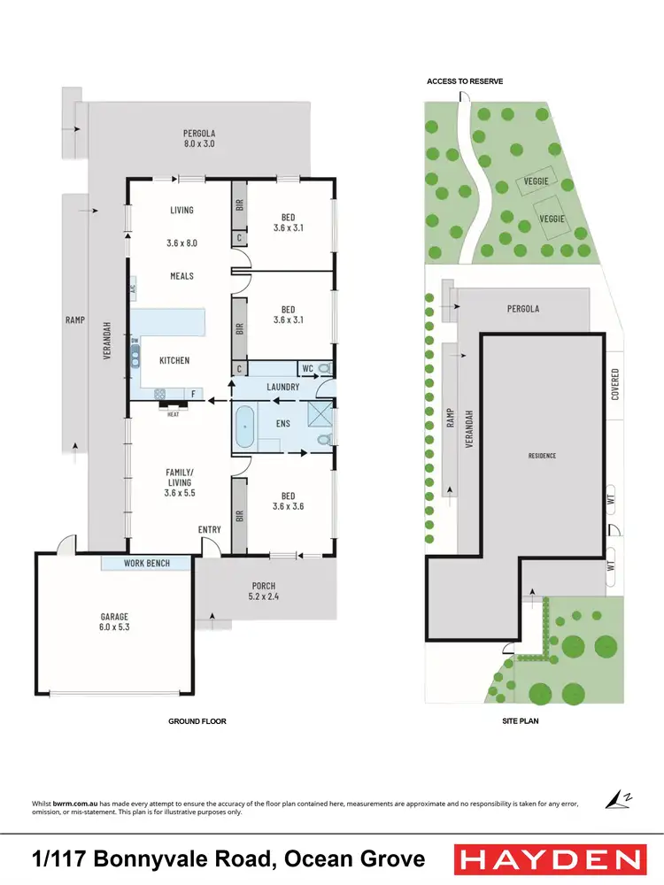 Floorplan of Homely house listing, 1/117 Bonnyvale Rd, Ocean Grove VIC 3226
