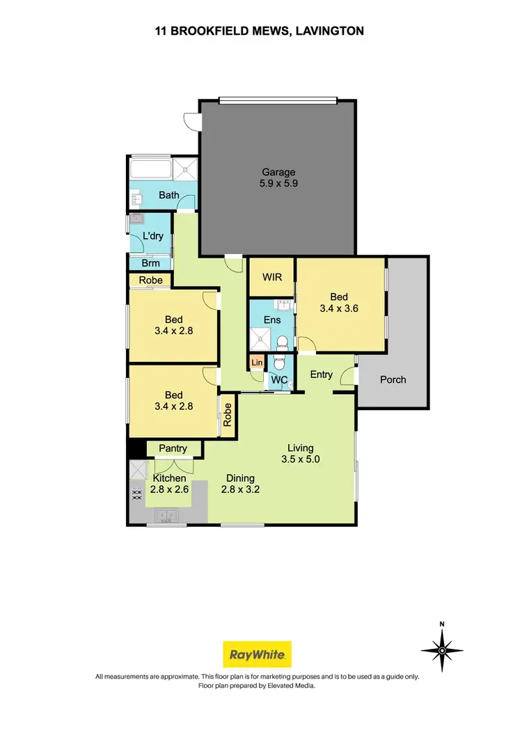Floorplan of Homely house listing, 11 Brookfields Mews, Lavington NSW 2641