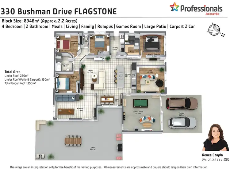 Floorplan of Homely house listing, 330-346 Bushman Drive, Flagstone QLD 4280