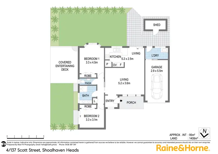 Floorplan of Homely villa listing, 4/137 Scott Street, Shoalhaven Heads NSW 2535