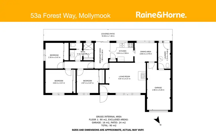 Floorplan of Homely house listing, 53a Forest Way, Mollymook Beach NSW 2539