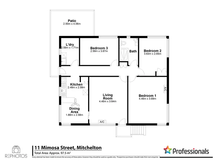 Floorplan of Homely house listing, 11 Mimosa Street, Mitchelton QLD 4053
