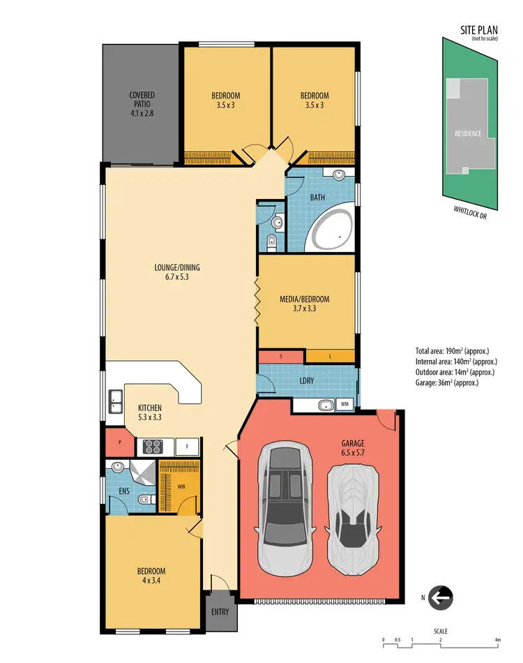 Floorplan of Homely house listing, 26A Whitlock Drive, Rothwell QLD 4022