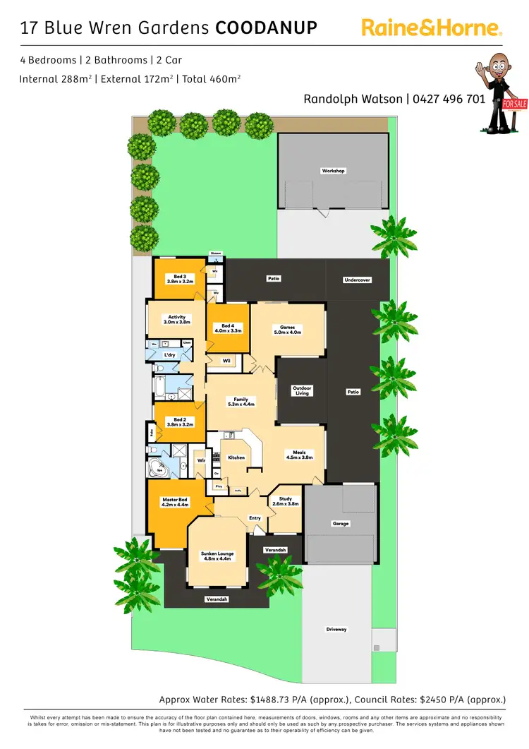 Floorplan of Homely house listing, 17 Blue Wren Gardens, Coodanup WA 6210