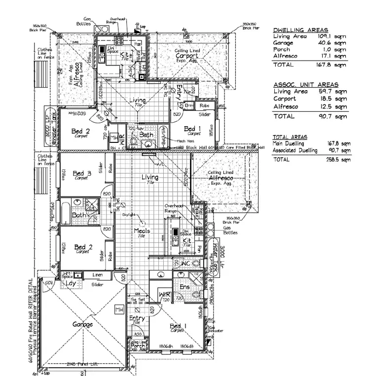 Floorplan of Homely semi-detached listing, 84 Junction Road, Griffin QLD 4503