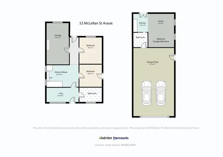 Floorplan of Homely house listing, 52 McLellan St, Ararat VIC 3377