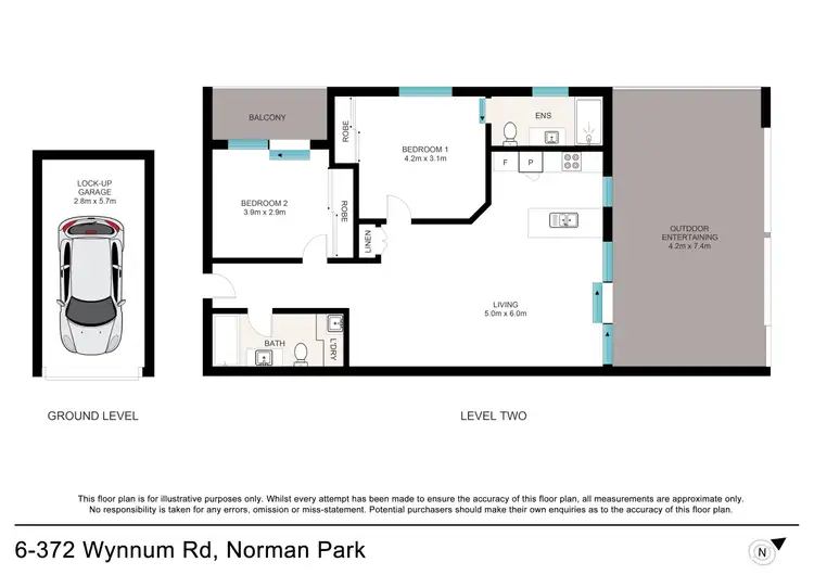 Floorplan of Homely unit listing, 6/372 Wynnum Road, Norman Park QLD 4170