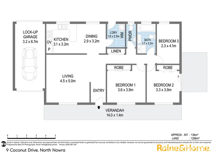 Floorplan of Homely house listing, 9 Coconut Drive, North Nowra NSW 2541