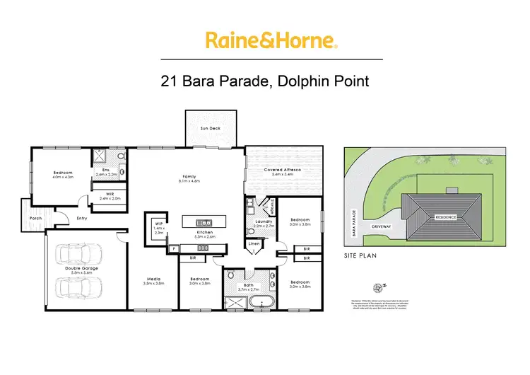 Floorplan of Homely house listing, 21 Bara Parade, Dolphin Point NSW 2539