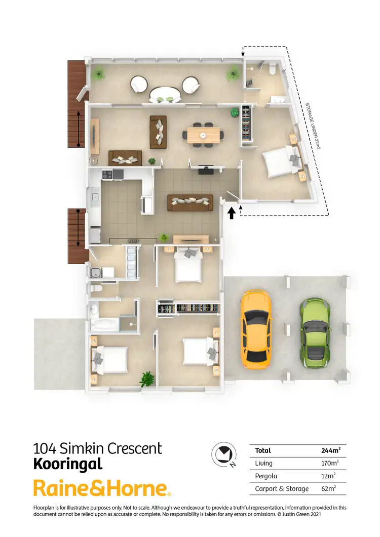 Floorplan of Homely house listing, 104 Simkin Crescent, Kooringal NSW 2650