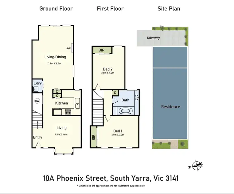 Floorplan of Homely townhouse listing, 10A Phoenix Street, South Yarra VIC 3141