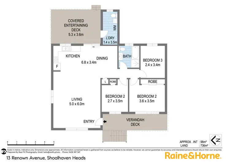 Floorplan of Homely house listing, 13 Renown Avenue, Shoalhaven Heads NSW 2535