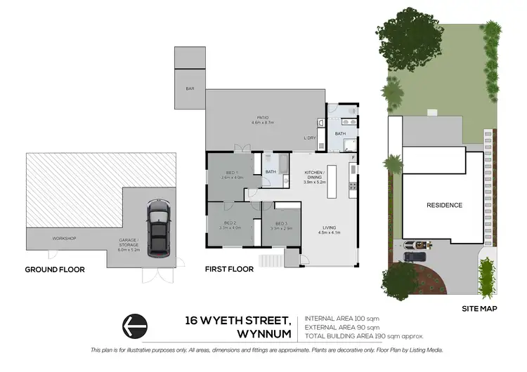 Floorplan of Homely house listing, 16 Wyeth Street, Wynnum QLD 4178