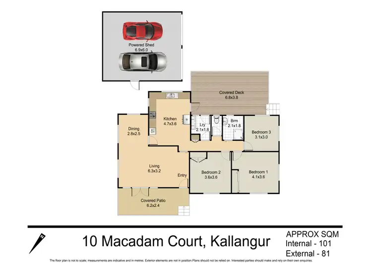 Floorplan of Homely house listing, 10 Macadam Court, Kallangur QLD 4503