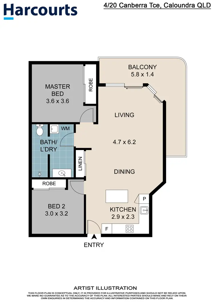 Floorplan of Homely unit listing, 4/20 Canberra Terrace, Caloundra QLD 4551
