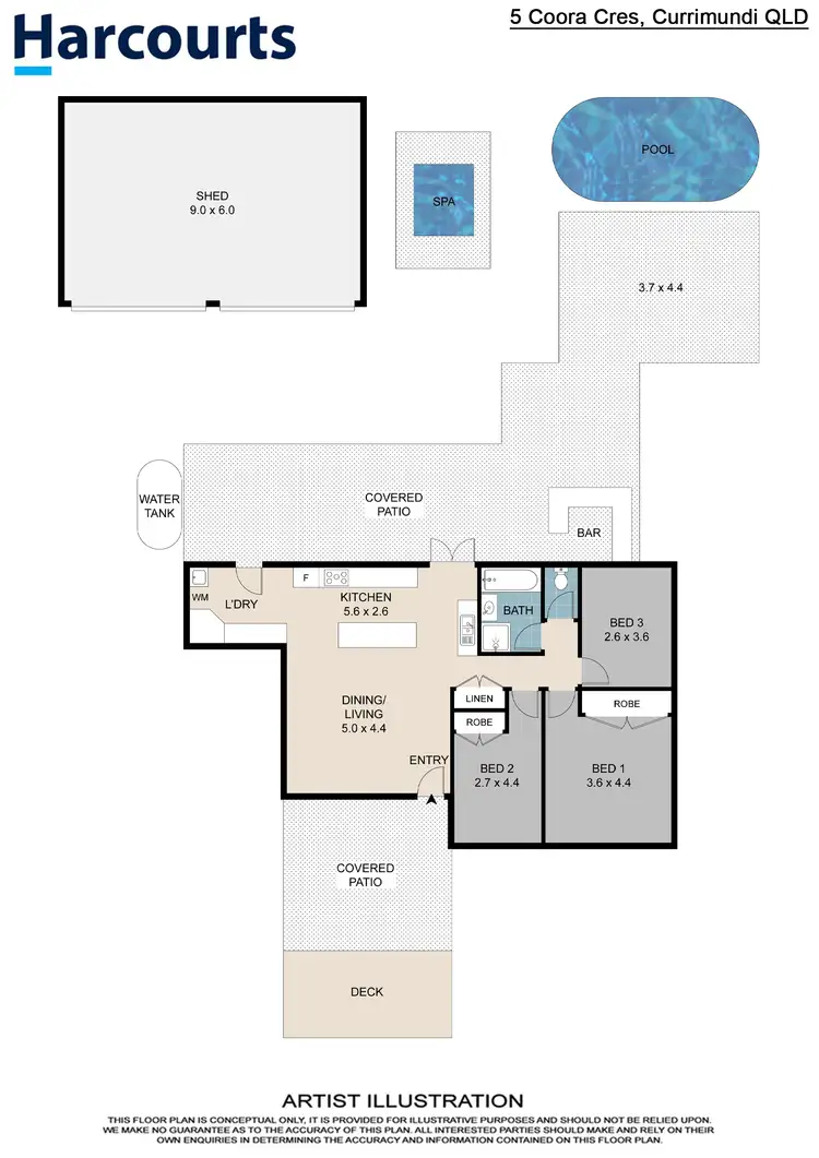 Floorplan of Homely house listing, 5 Coora Crescent, Currimundi QLD 4551