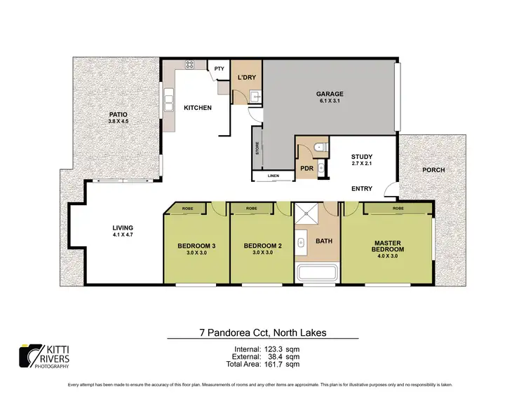 Floorplan of Homely house listing, 7 Pandorea Circuit, North Lakes QLD 4509