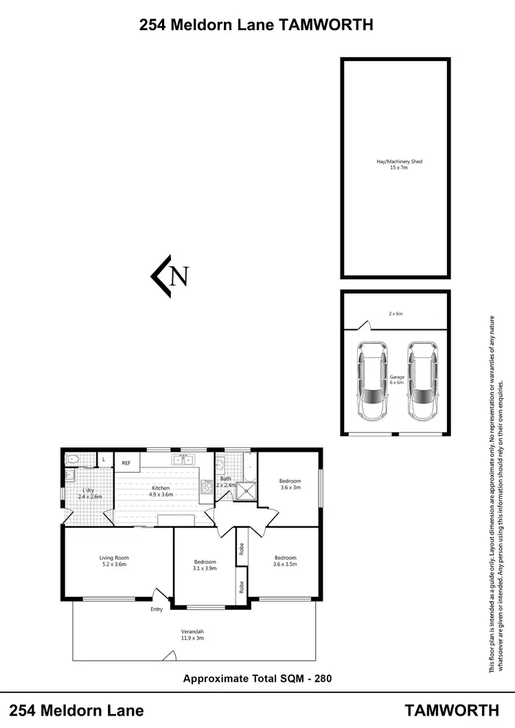 Floorplan of Homely rural property listing, 254 Meldorn Lane, Tamworth NSW 2340