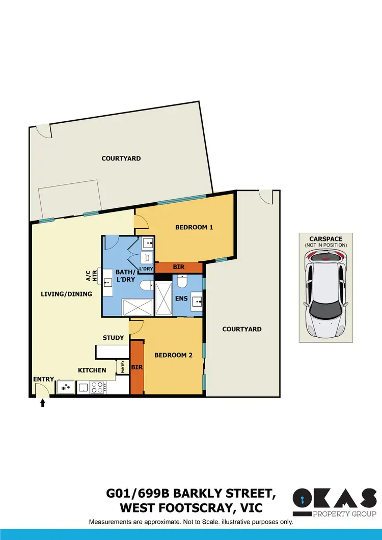 Floorplan of Homely house listing, G01/699b Barkly Street, West Footscray VIC 3012