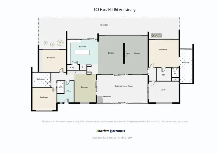 Floorplan of Homely rural property listing, 103 Hard Hill Rd, Armstrong VIC 3377