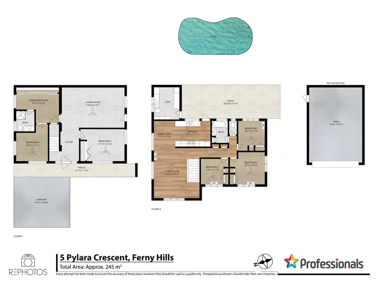 Floorplan of Homely house listing, 5 Pylara Crescent, Ferny Hills QLD 4055