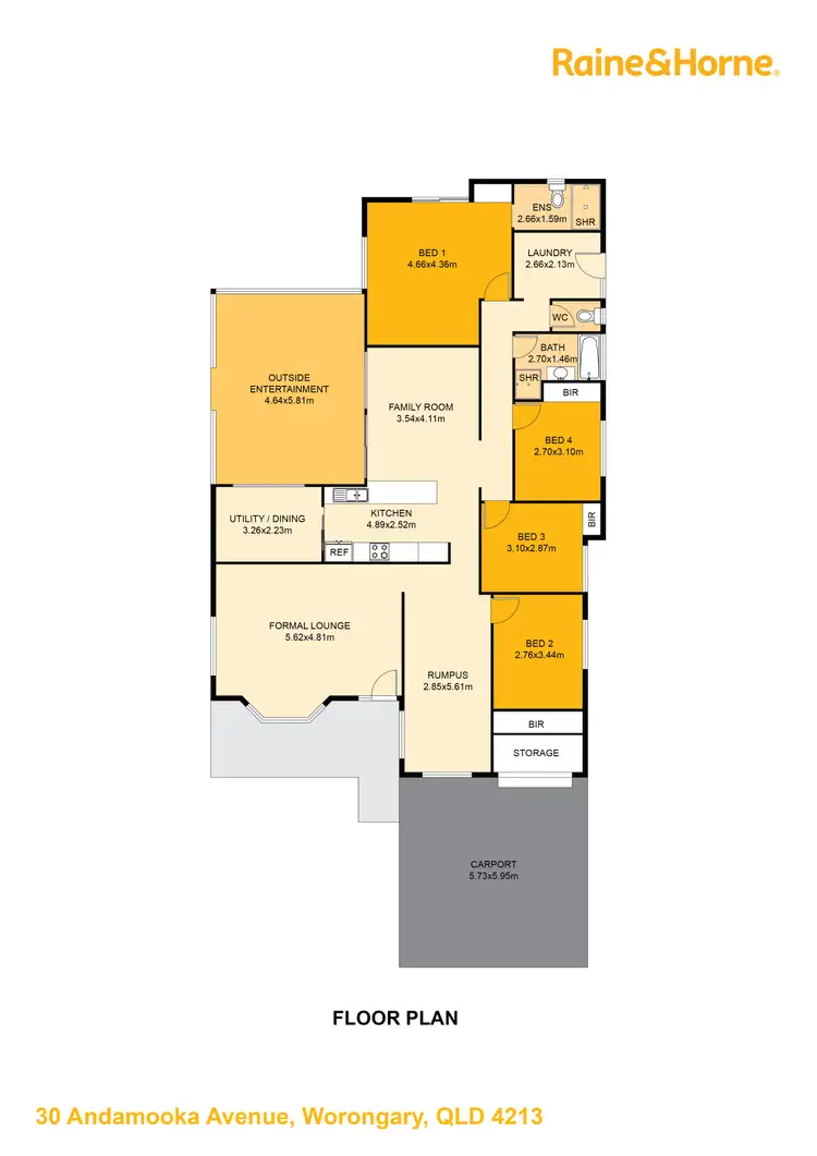 Floorplan of Homely house listing, 30 Andamooka Avenue, Worongary QLD 4213