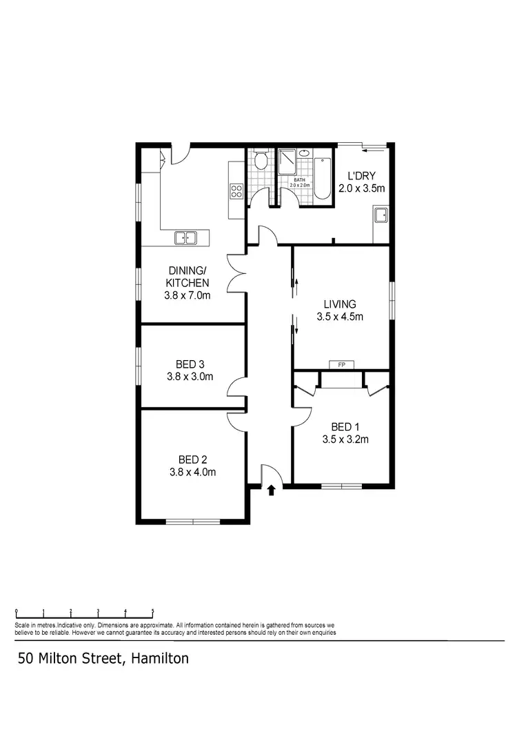 Floorplan of Homely house listing, 50 Milton Street, Hamilton VIC 3300