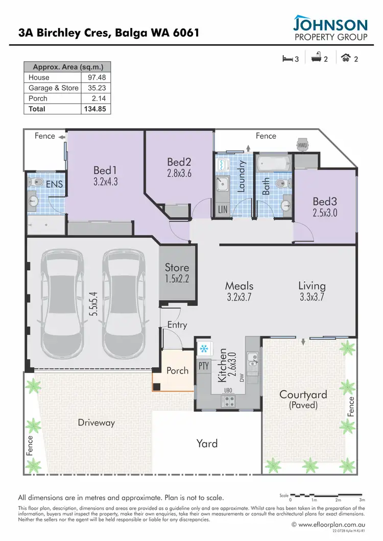 Floorplan of Homely villa listing, 3a Birchley Crescent, Balga WA 6061
