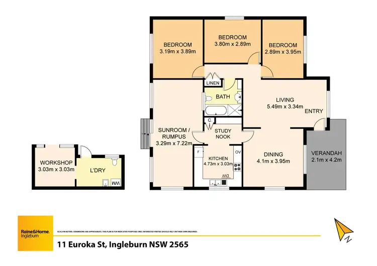 Floorplan of Homely house listing, 11 Euroka Street, Ingleburn NSW 2565